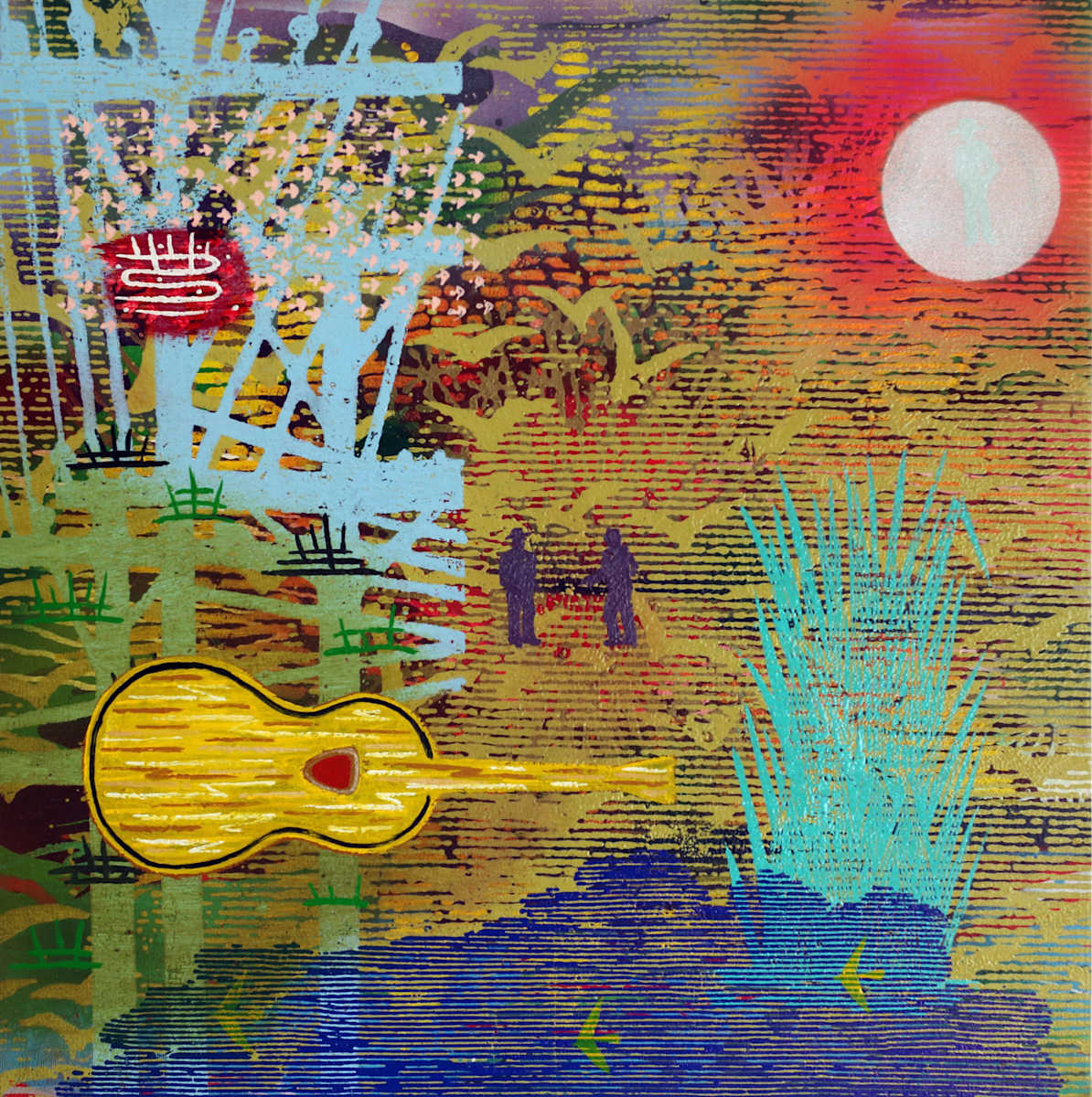 Sunset at Gros Tete by Francis Pavy, Image 1.