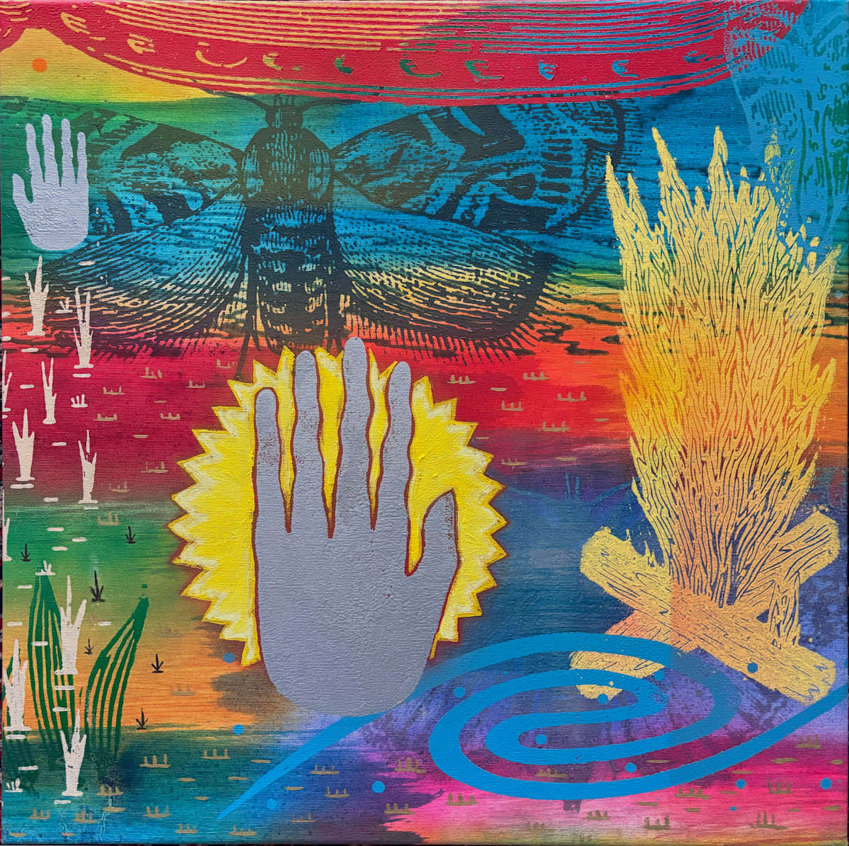 Moth to a flame by Francis Pavy 