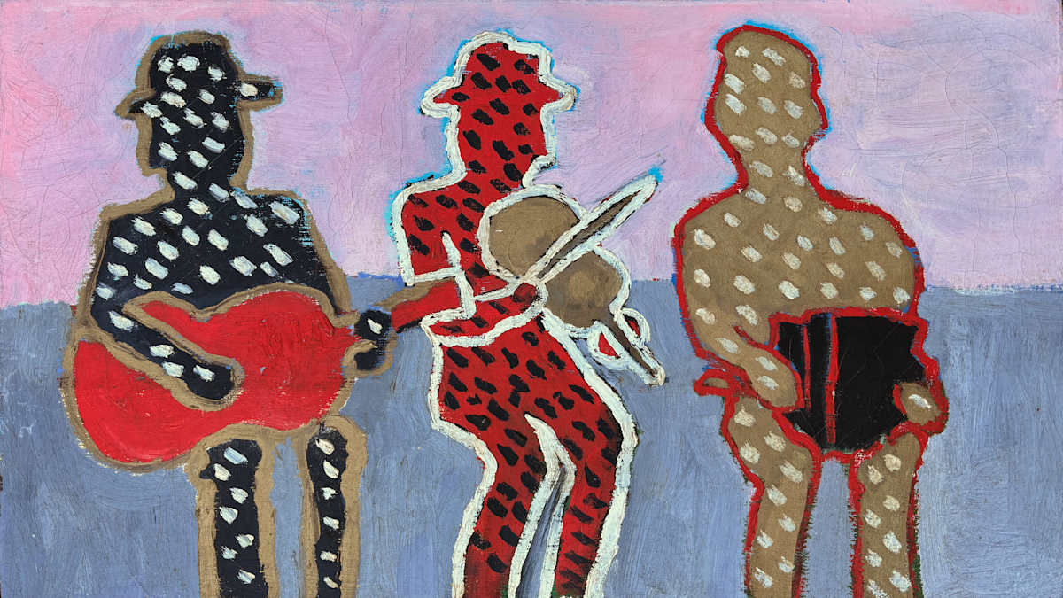 Three  musicians by Francis Pavy 
