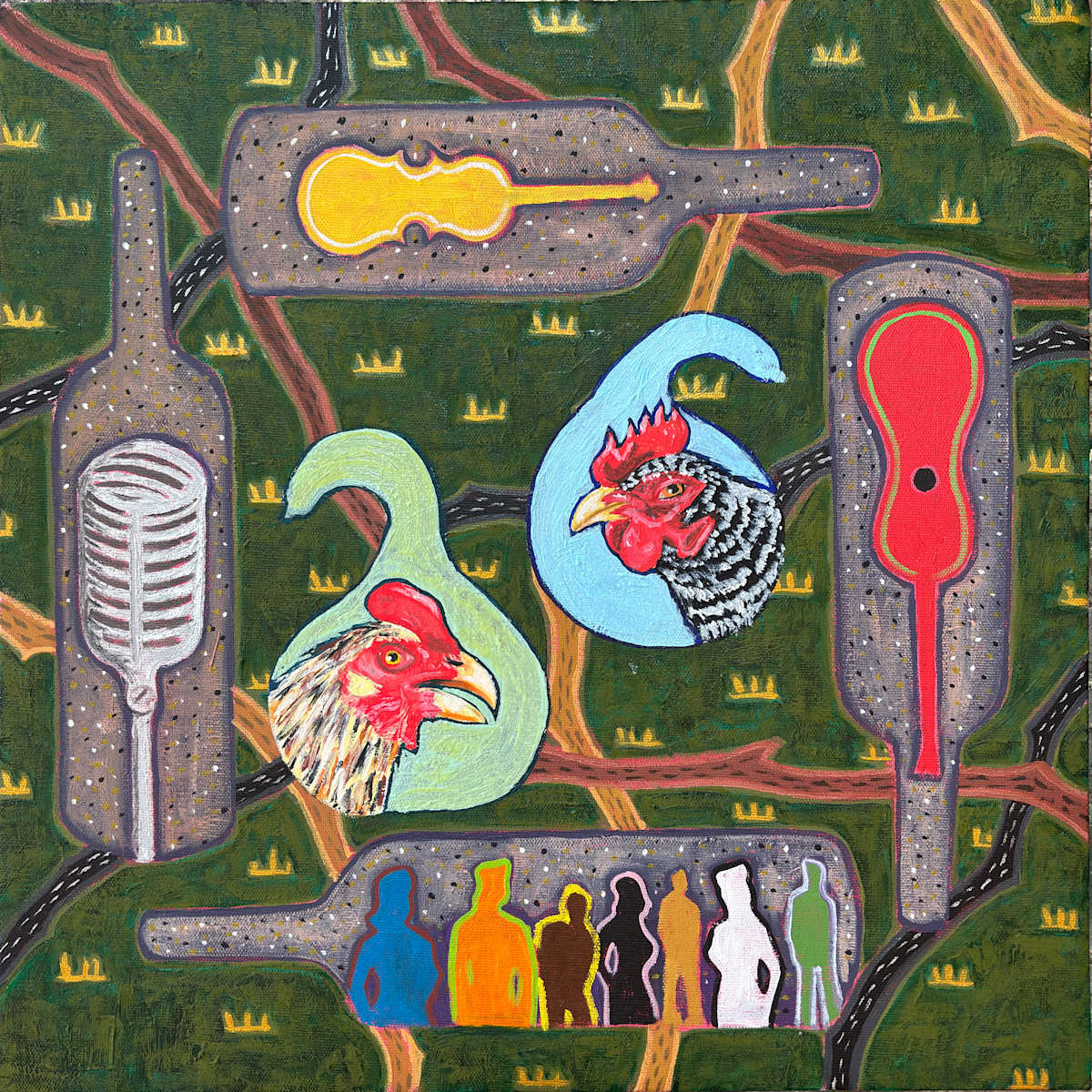 4 Long Necks by Francis Pavy 