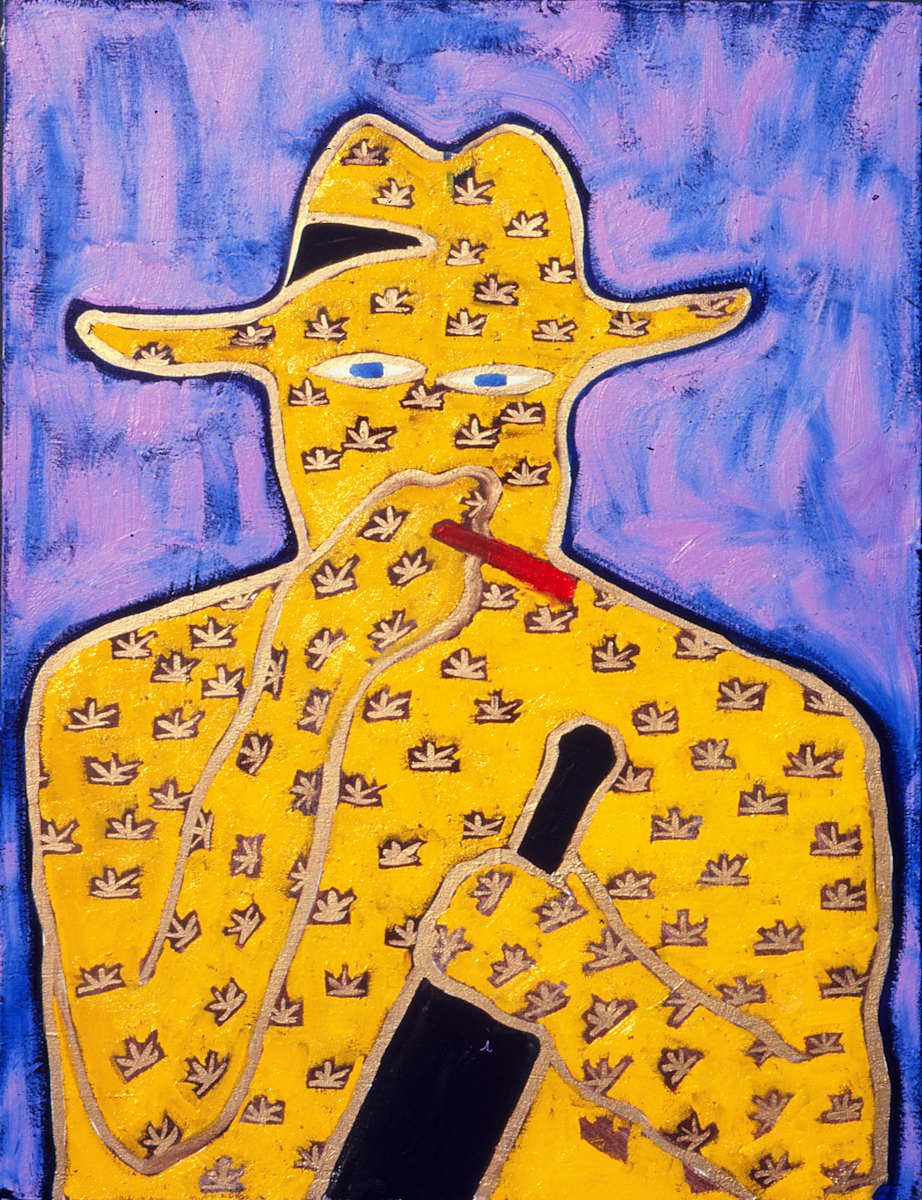Blue Eyed Smoker by Francis Pavy 