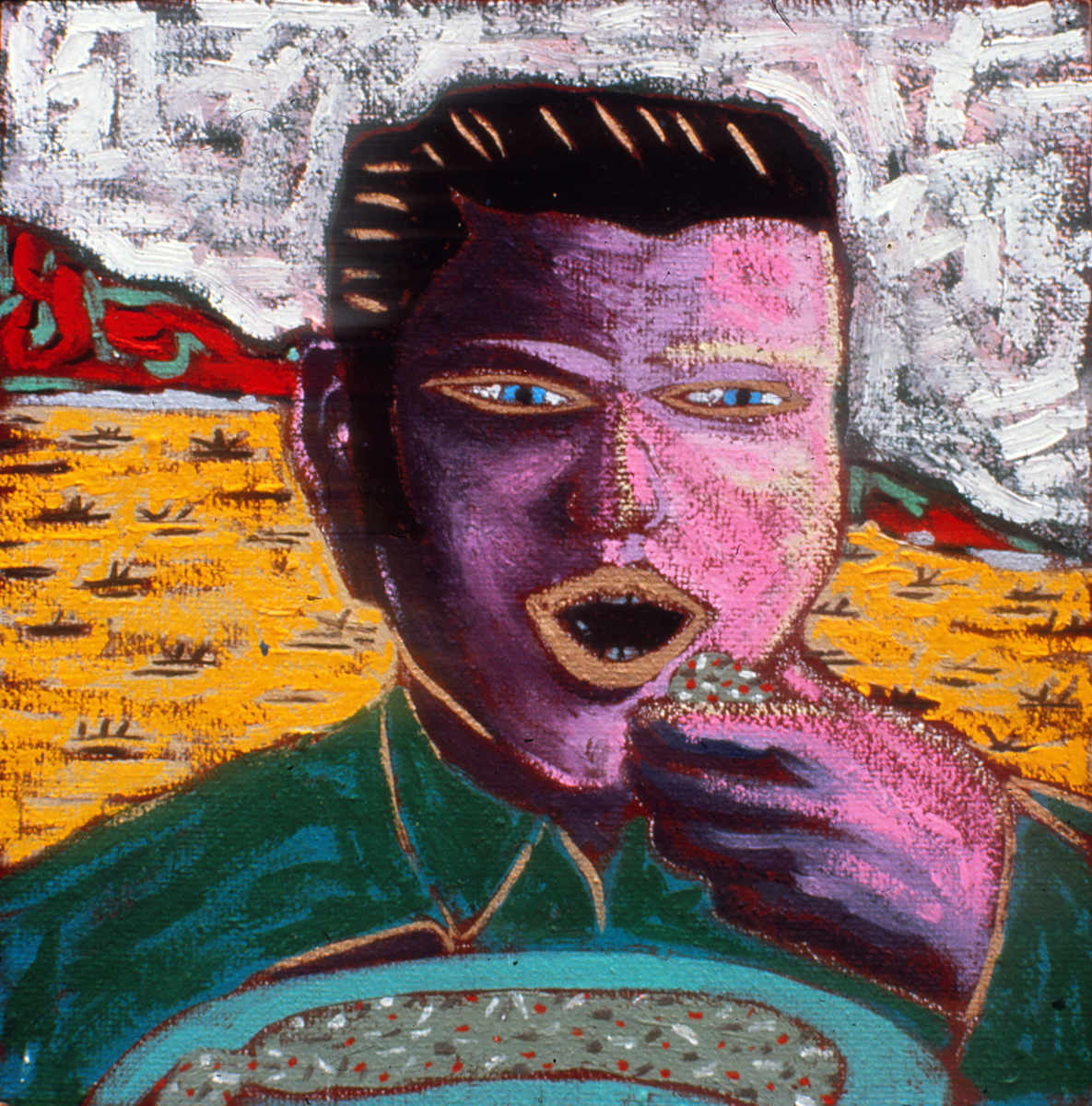 Boudin Eater by Francis Pavy 