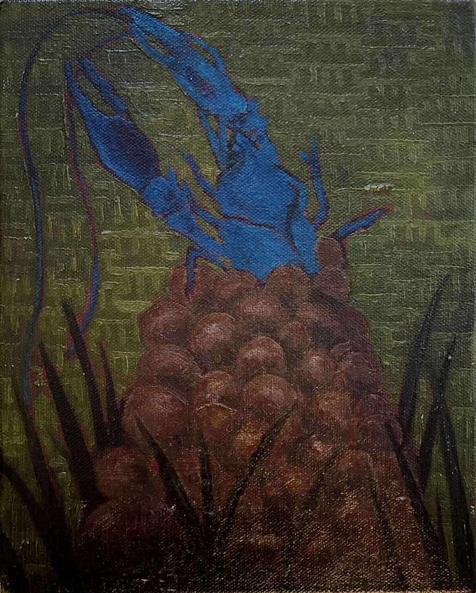 Blue Crawfish at night by Francis Pavy, Image 1.