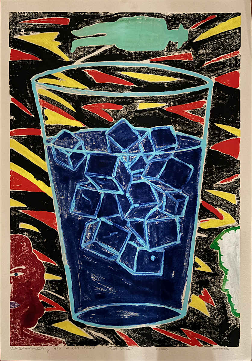Cool Drink Monoprint by Francis Pavy, Image 1.