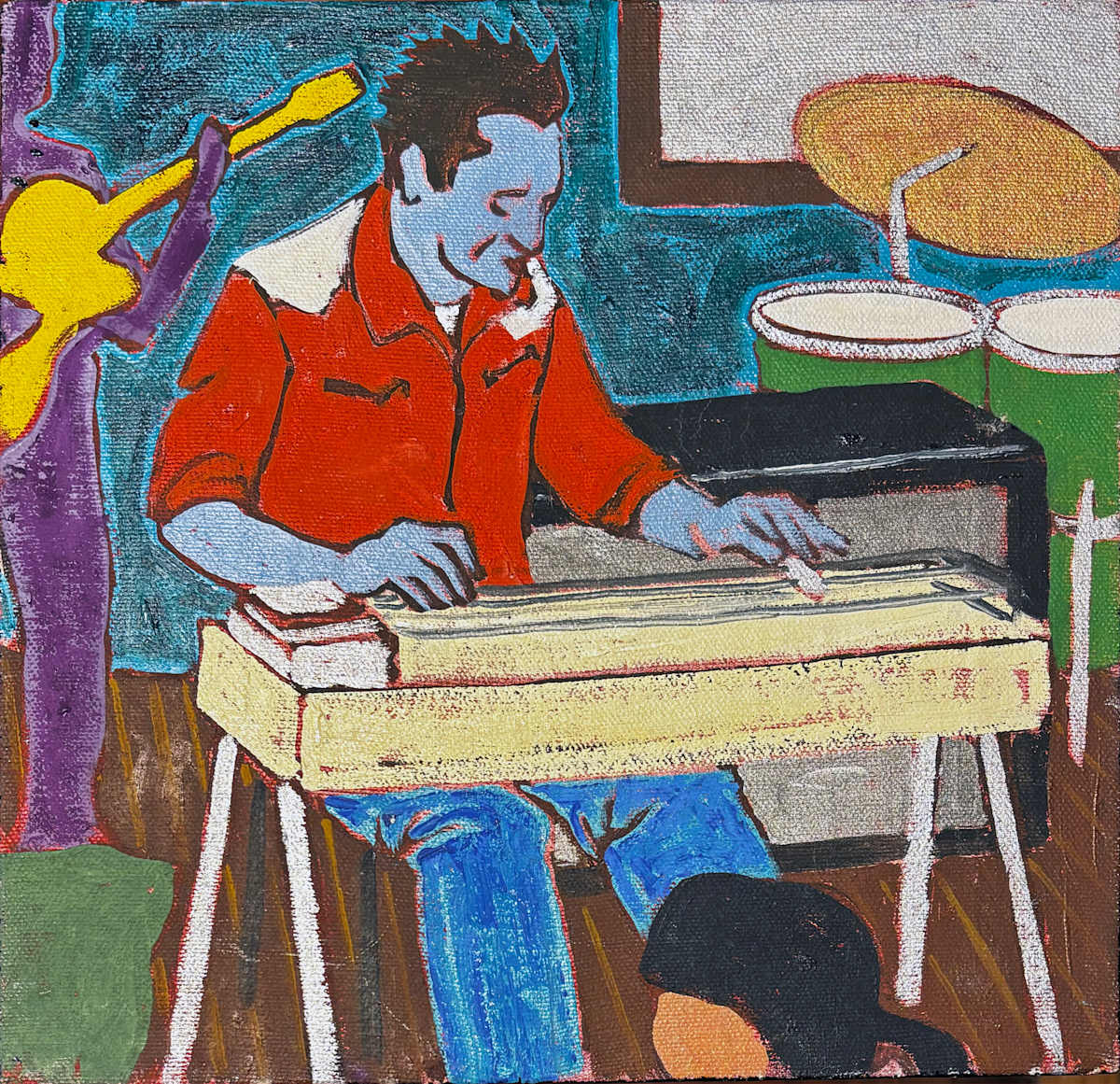Steel guitar Player by Francis Pavy, Image 2.
