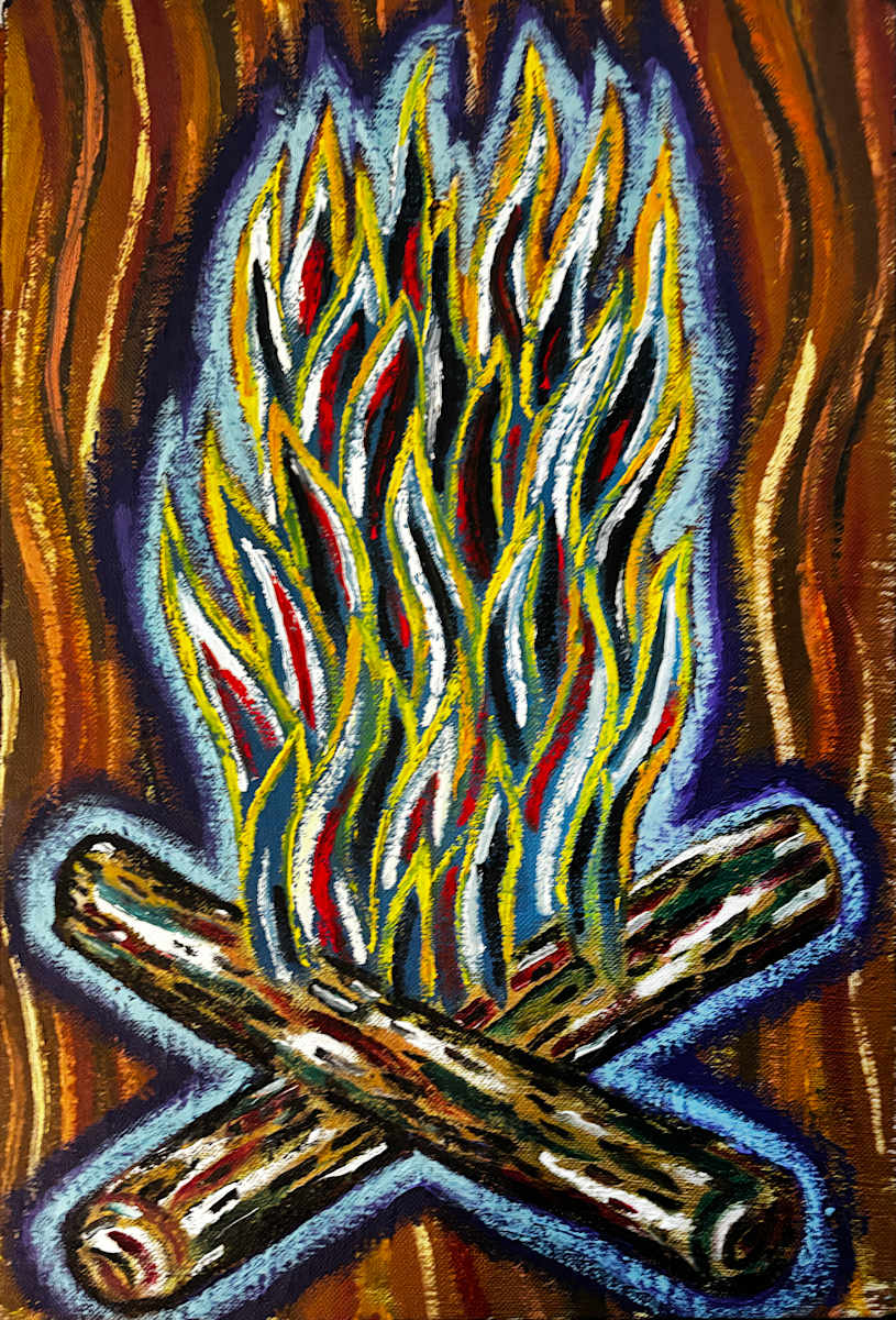Campfire study #2 by Francis Pavy, Image 1.