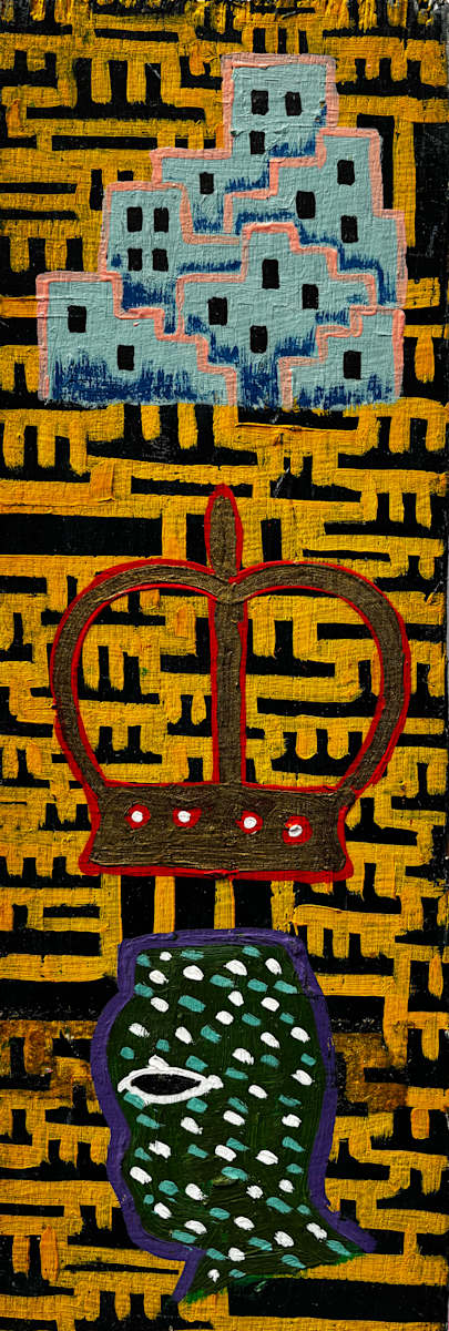 Swamp, city, crown, man, everybody wants to be king series by Francis Pavy, Image 2.