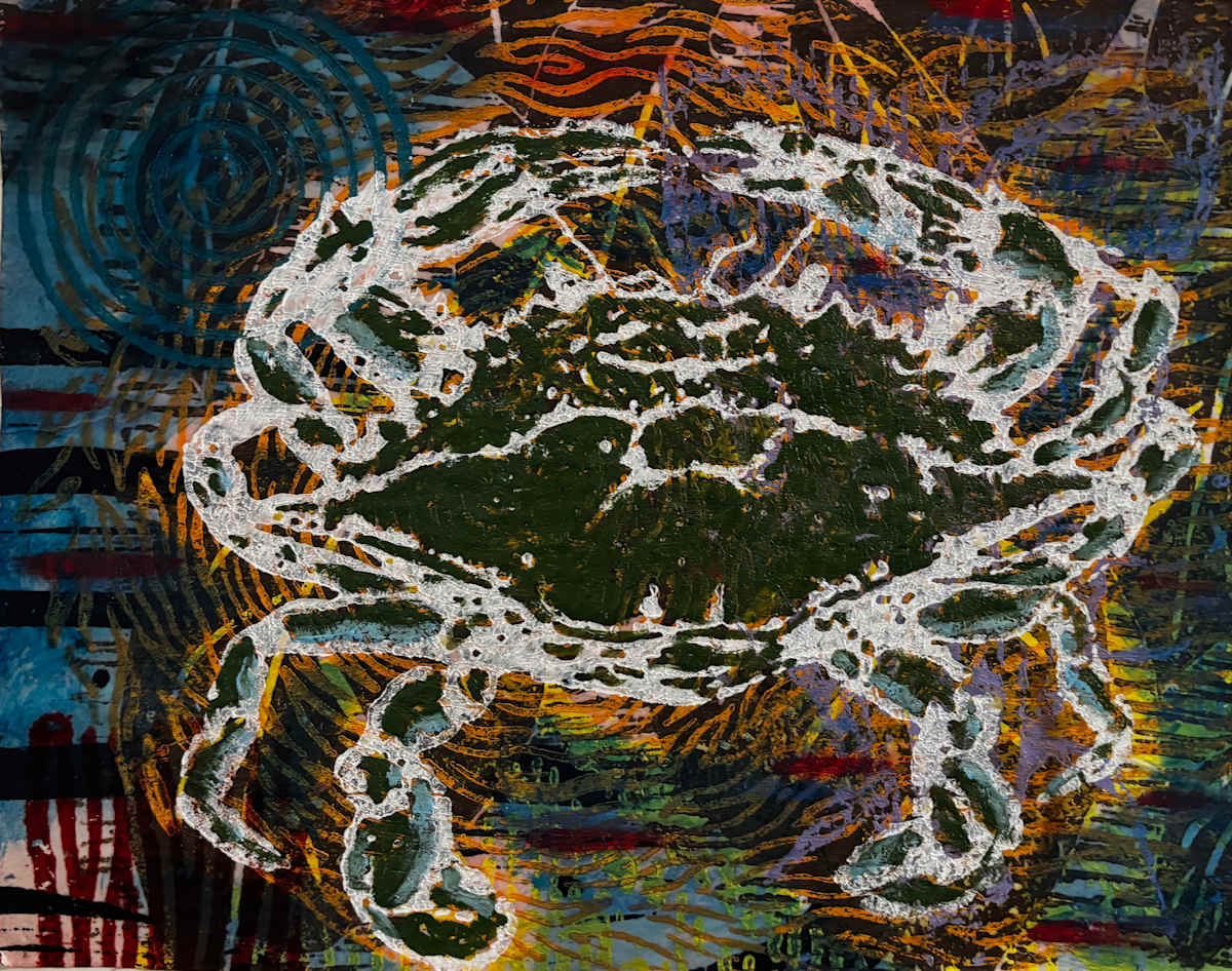 Crab and Blue Water by Francis Pavy, Image 1.