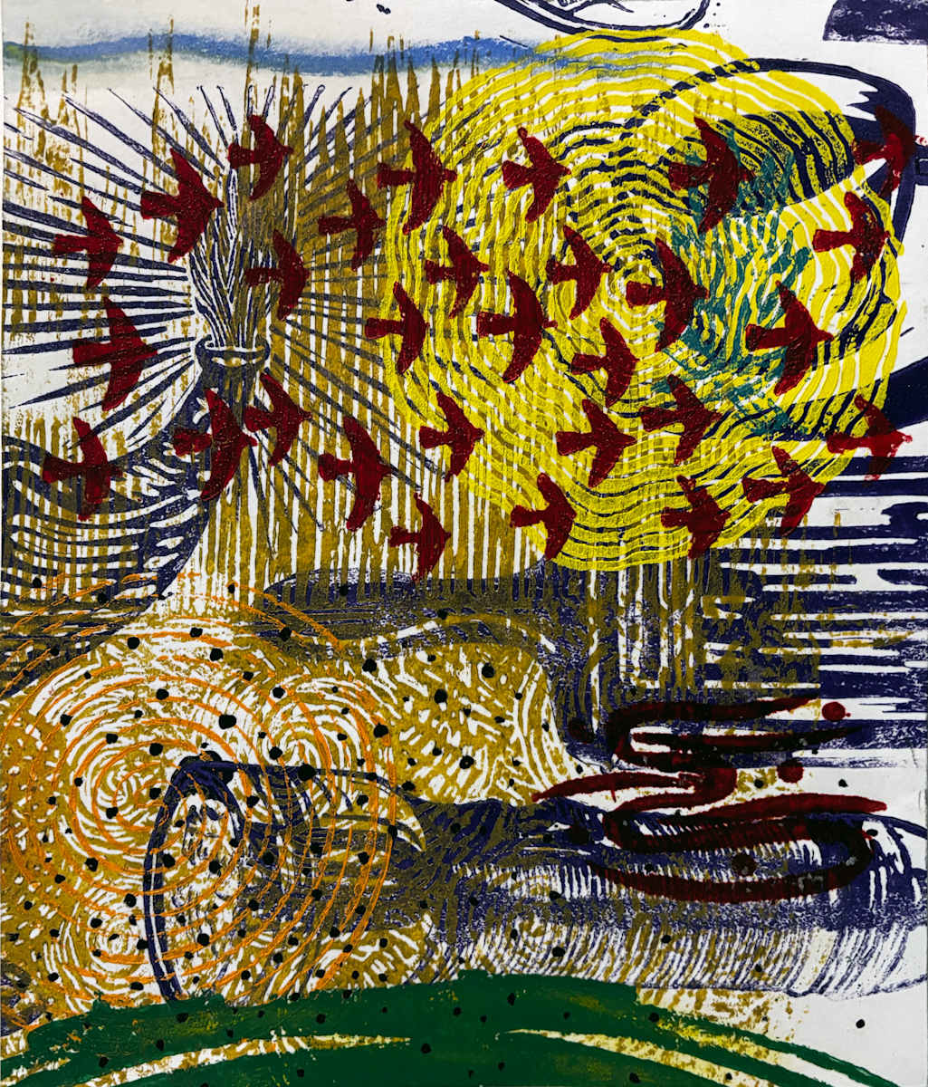 Spring Migration  with paint bush and Flashlight by Francis Pavy, Image 1.