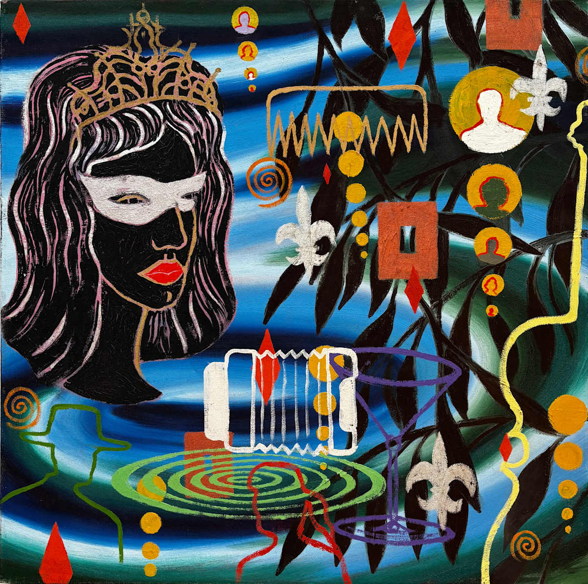 Black Queen with Spirals by Francis Pavy, Image 1.