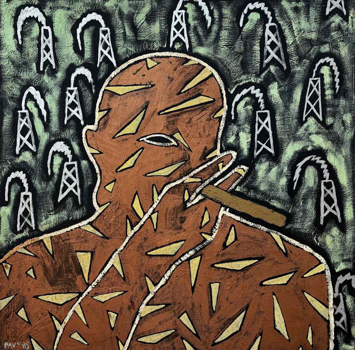 Business Man Smoker by Francis Pavy, Image 1.