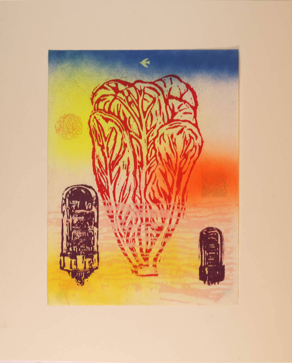 Lettuce with Electron Tubes by Francis Pavy 