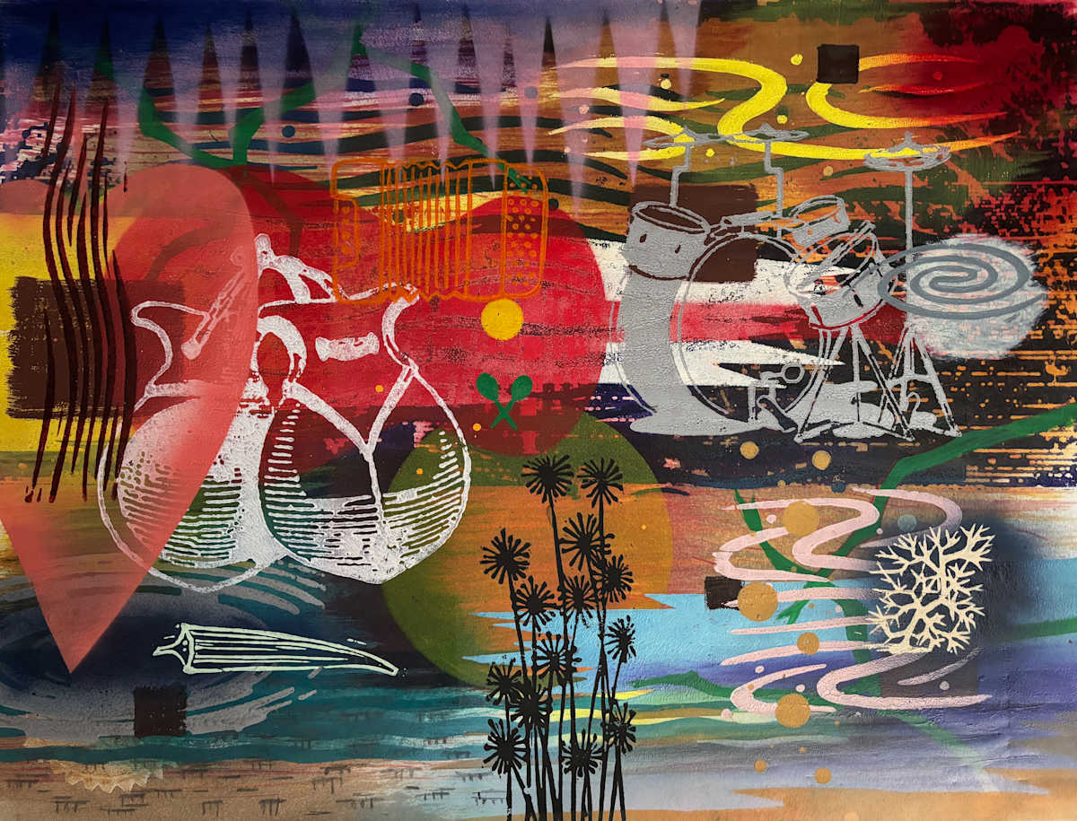 Maracas unknown with drums by Francis Pavy 