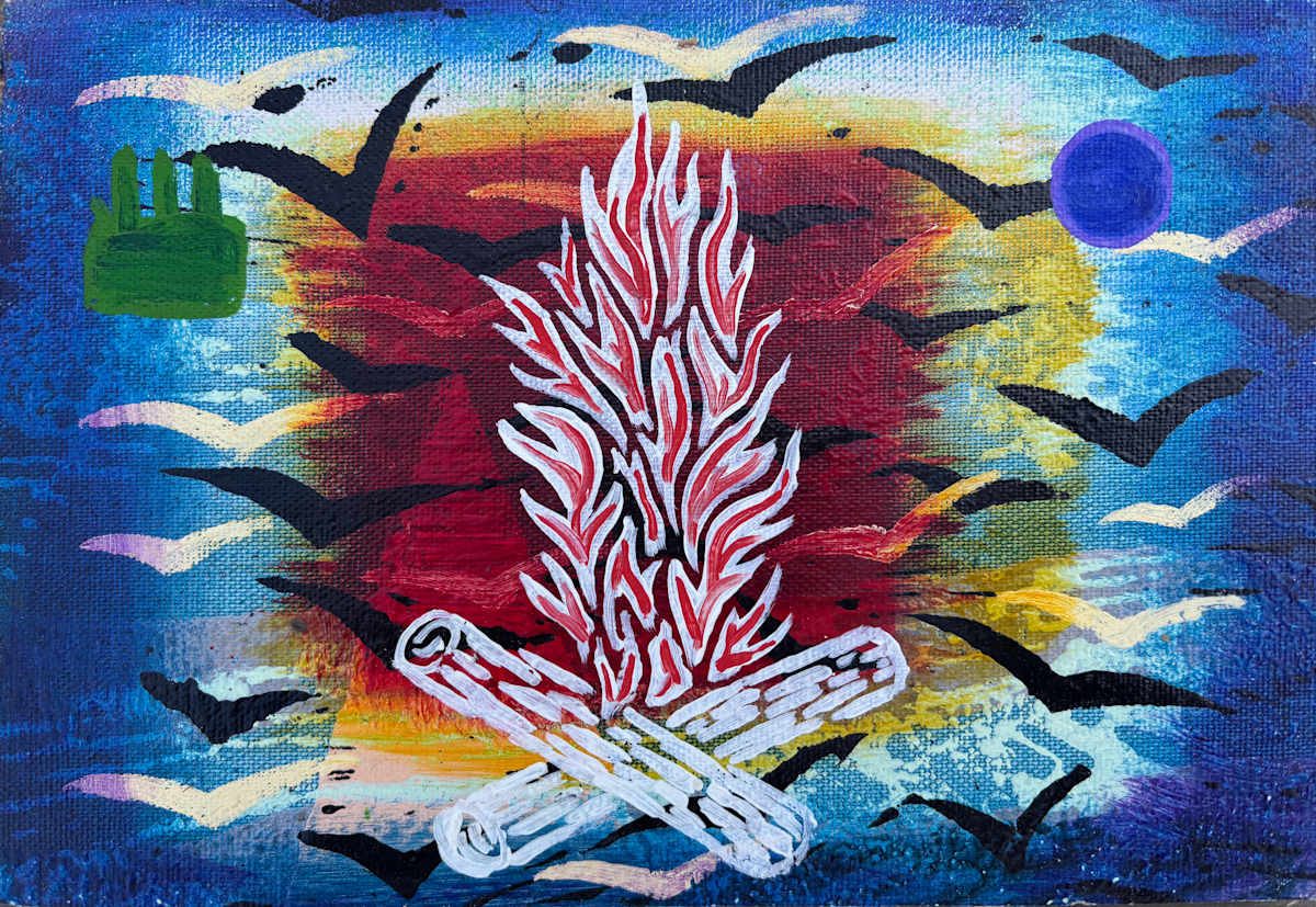 Roosting Study by Francis Pavy 