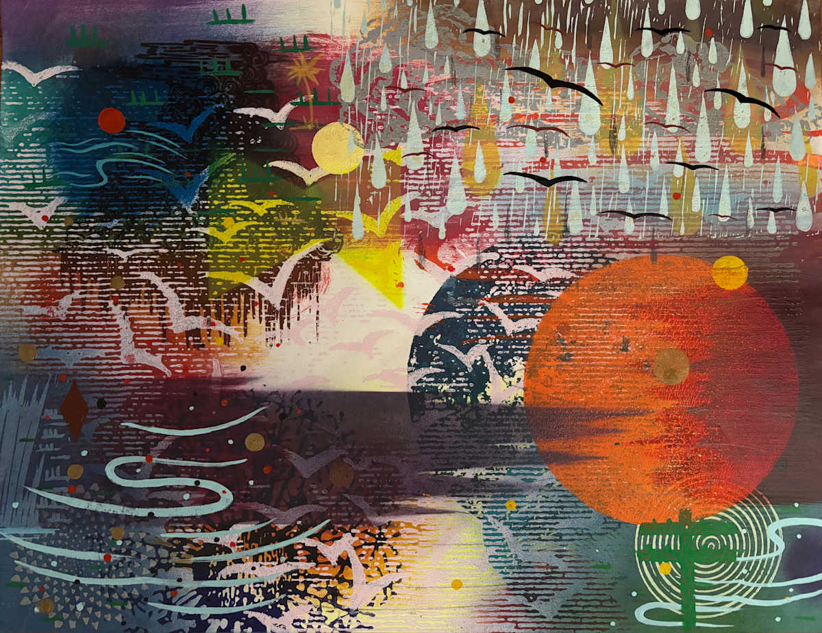 Roosting at Dusk by Francis Pavy 