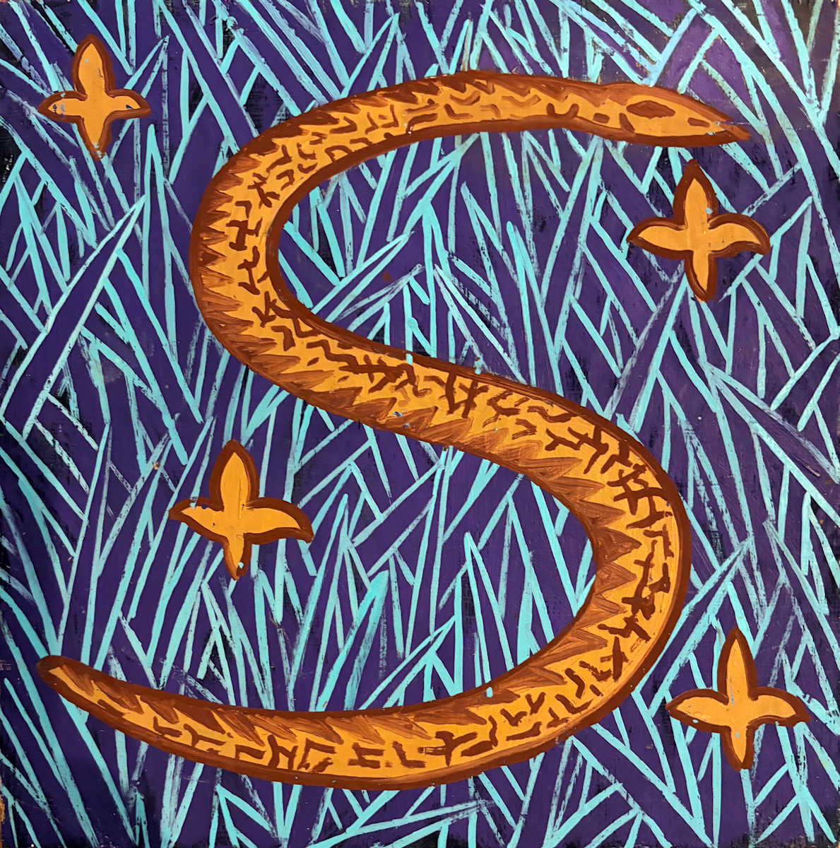 Snake and Fleur de lis by Francis Pavy 