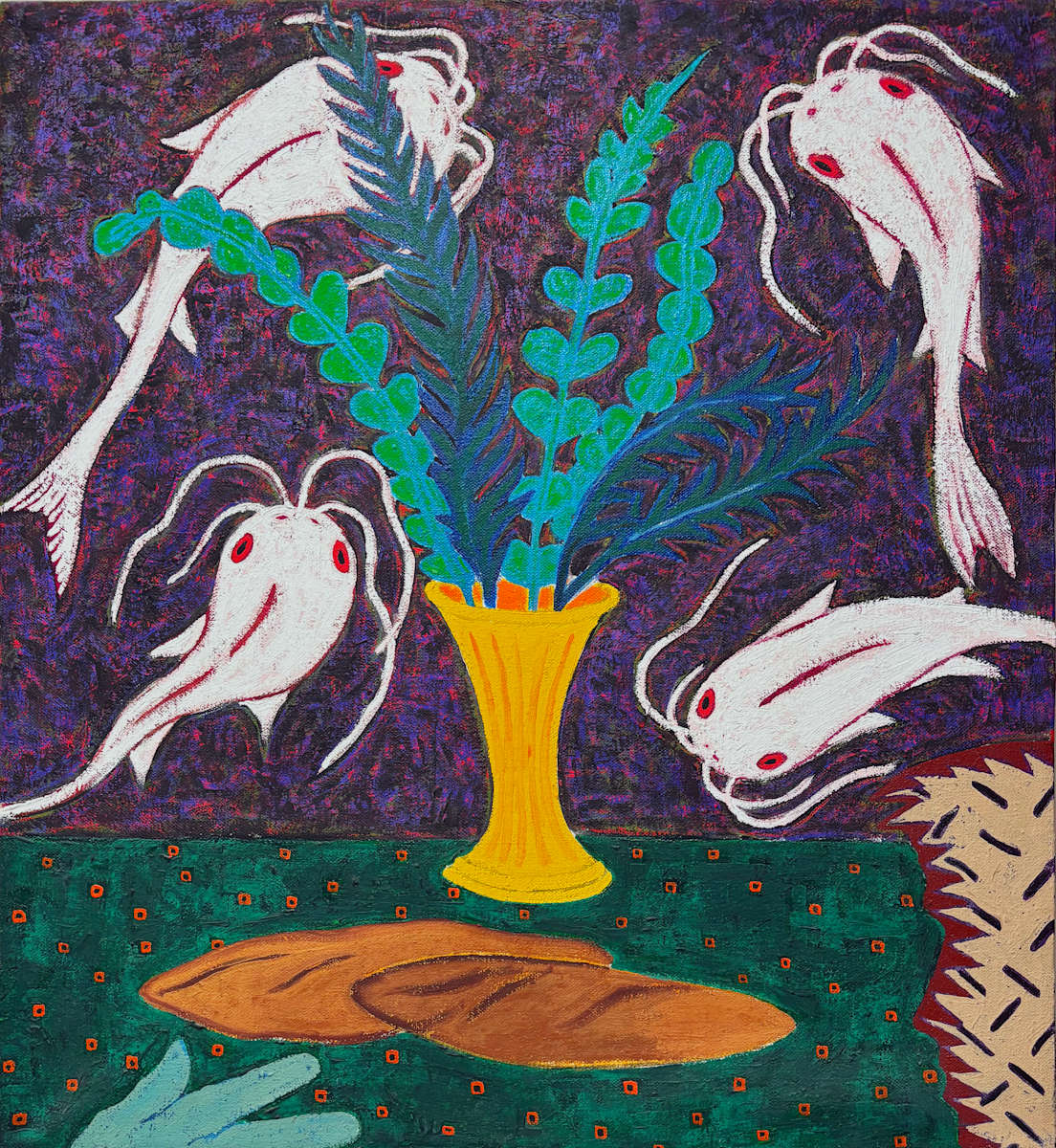 Albino Catfish by Francis Pavy 