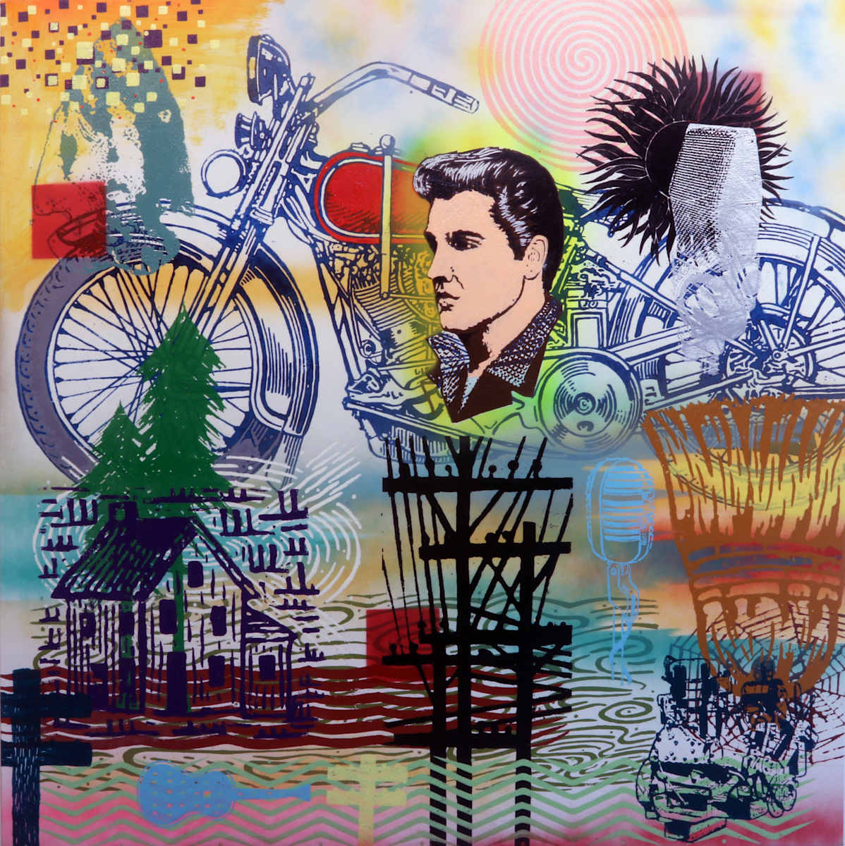 Last Supper with Elvis by Francis Pavy 