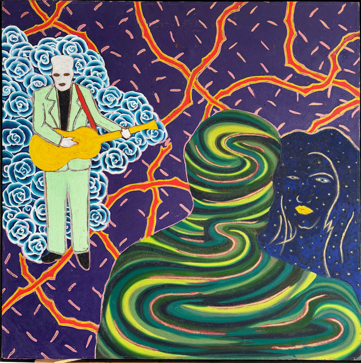 making love while Death plays the guitar by Francis Pavy 