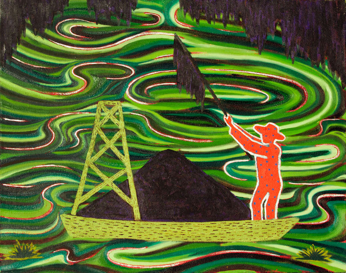 Moss Picker in the Swamp by Francis Pavy, Image 1.