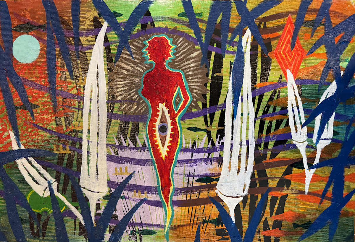 Swamp Queen with Okra by Francis Pavy 