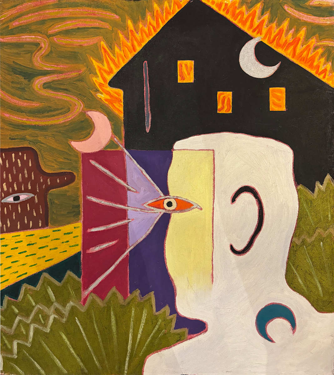 Swamp House on Fire by Francis Pavy 