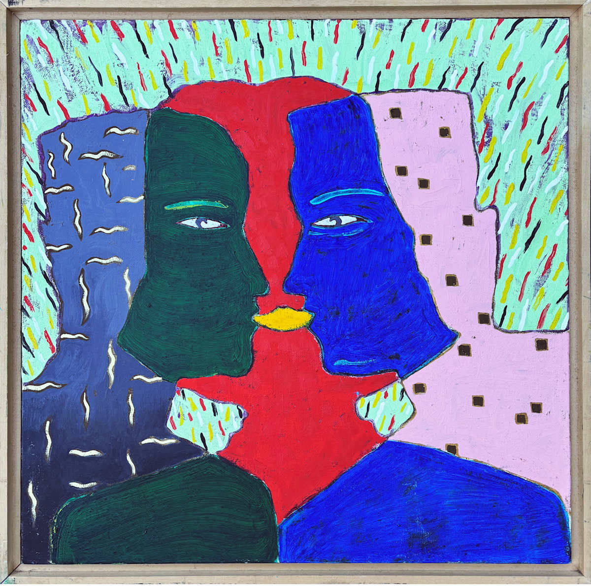 Woman with two Men by Francis Pavy 