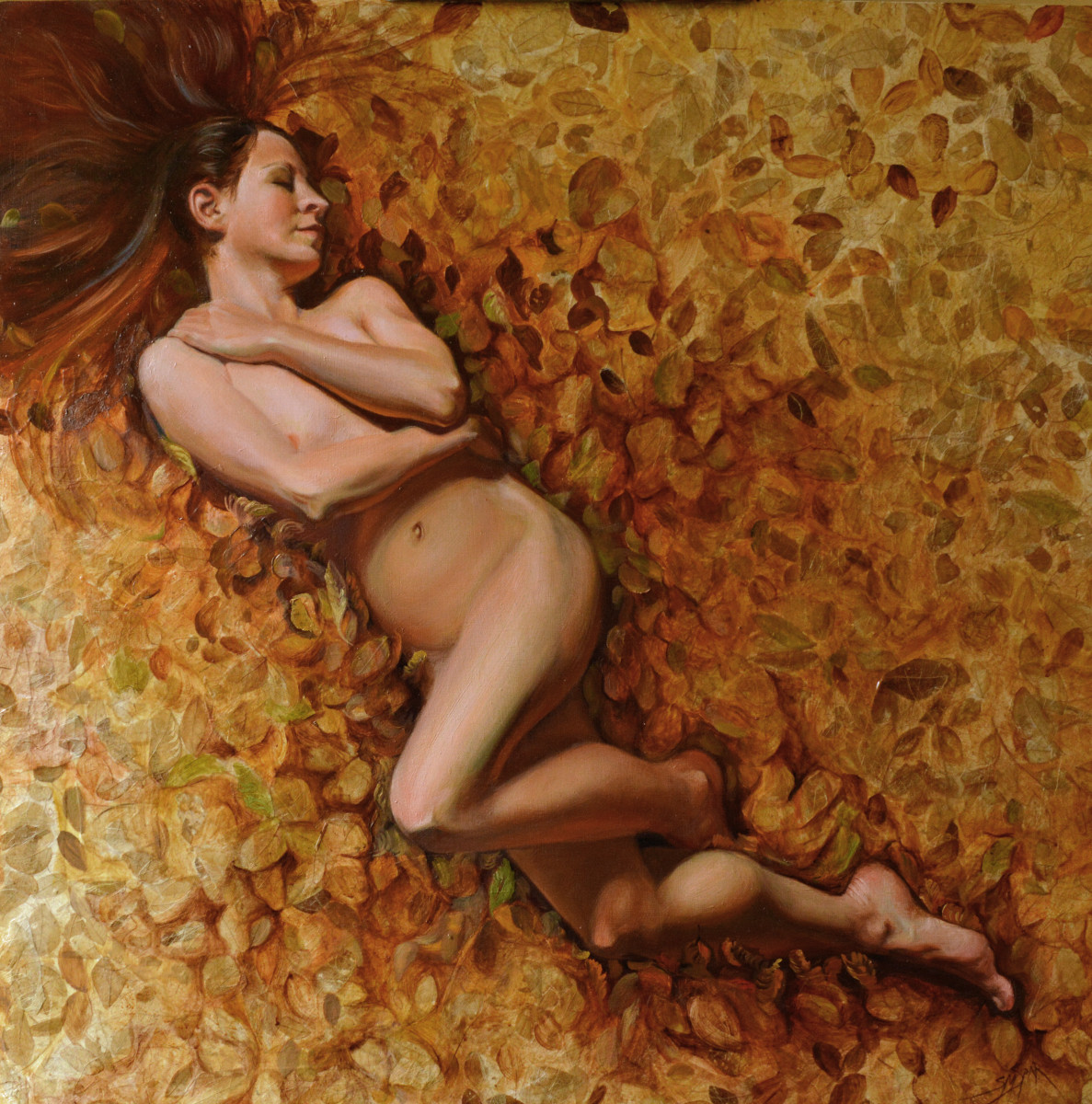 Autumn She Comes Wrapped in Gold by Susan Martin Spar 