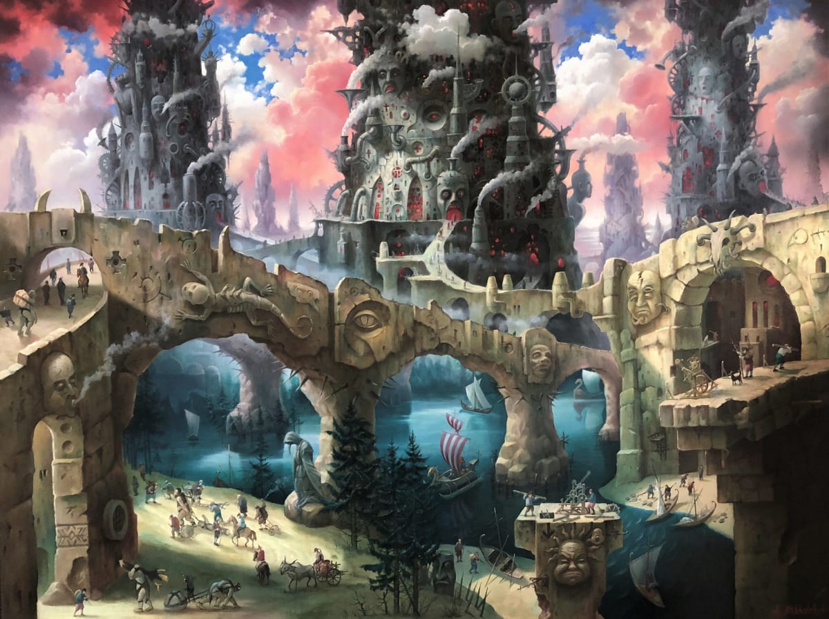 Towers and bridges. by Alexander Mikhalchuk 