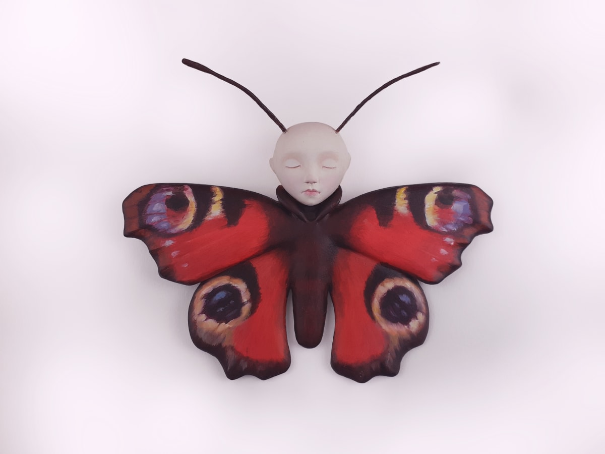 Peaceful soul, butterfly doll. by Zoe Thomas 