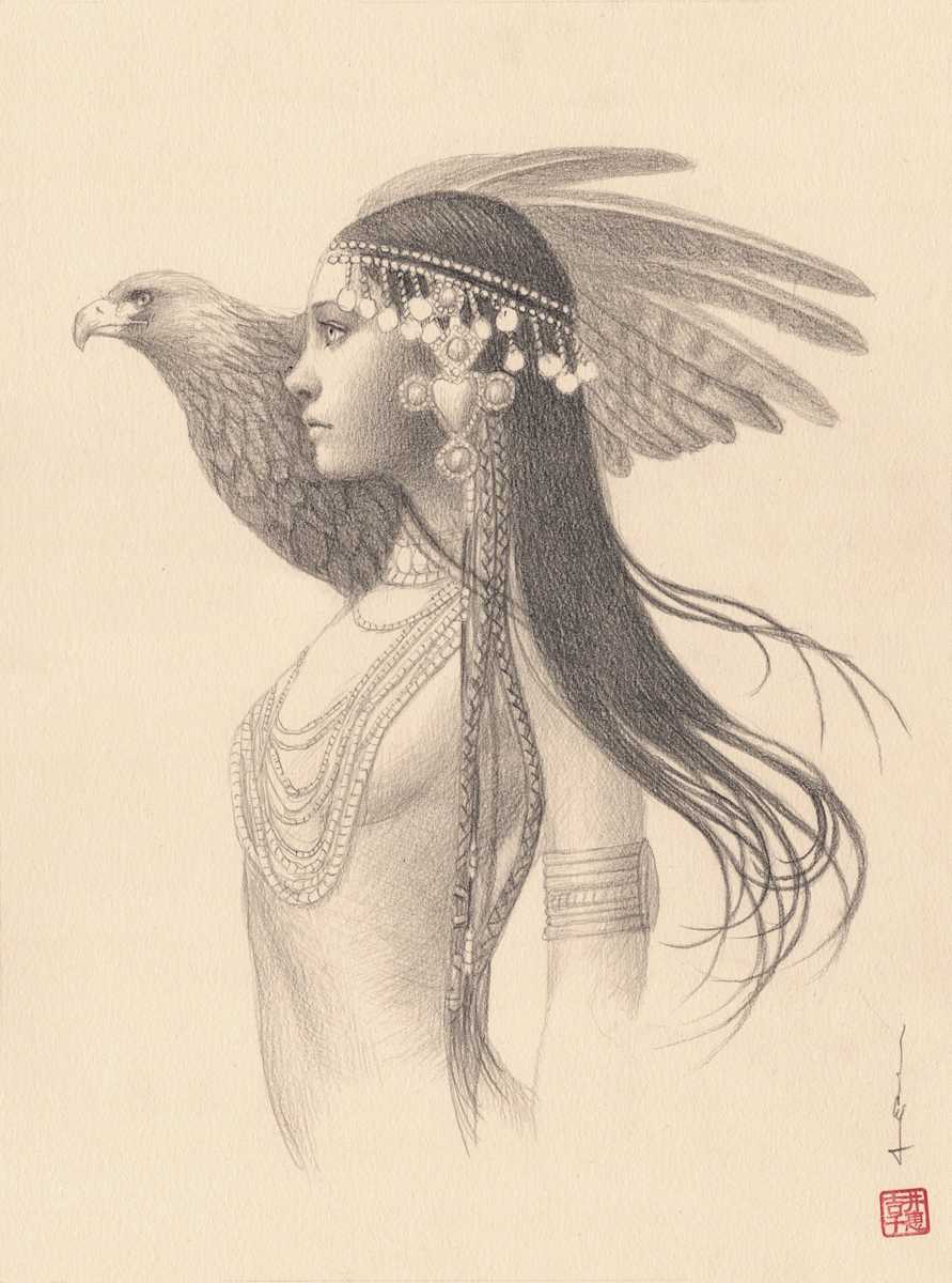 Eagle Tamer by Chie Yoshii 