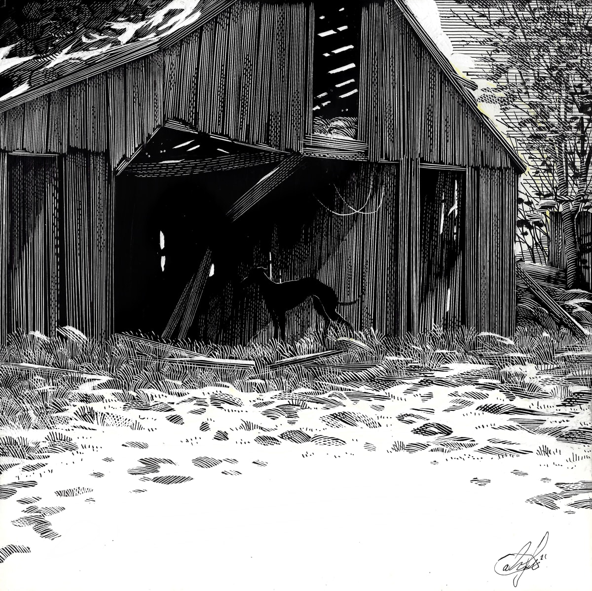 Under Burnt Hill by Calvin Laituri 