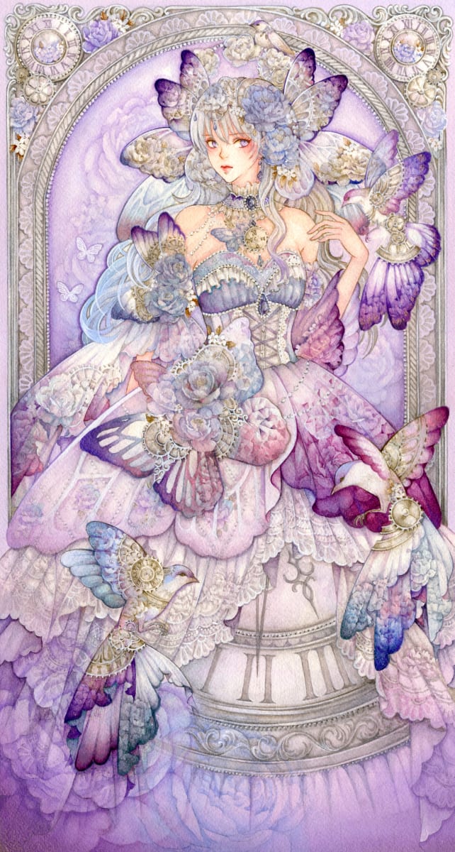Purple Clock by Laverinne, Image 1.