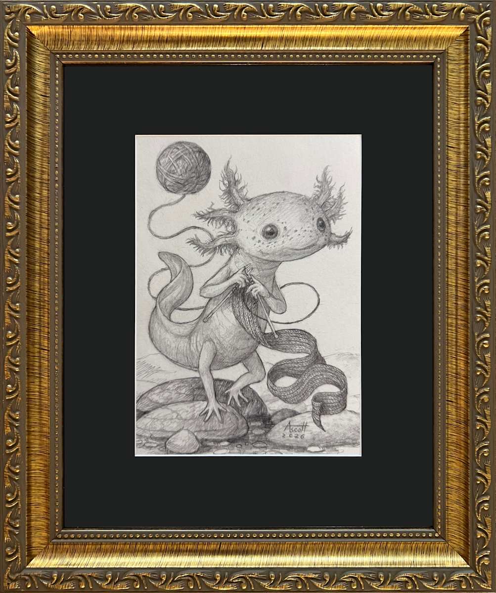 Axolotl Underwotl by Thomas Ascott, Image 1.
