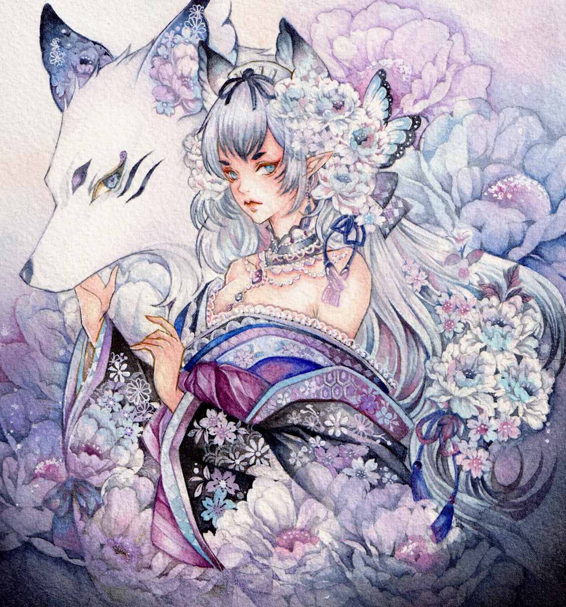 Blue Ninetails by Laverinne, Image 1.