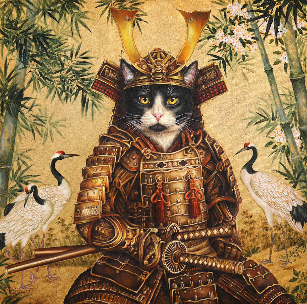 CAT SAMURAI 18 by Marc Le Rest, Image 1.