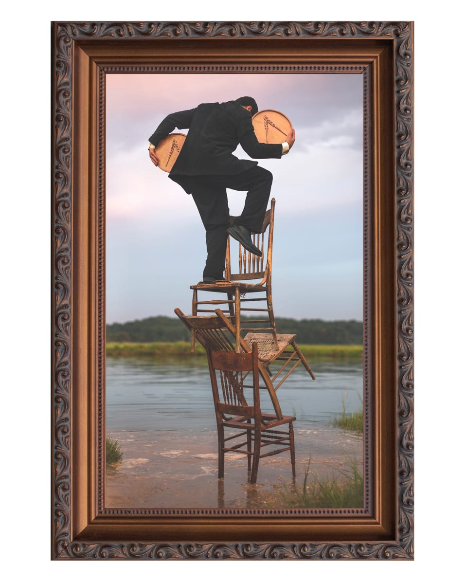 II - Two of Coins - Minor Arcana - 24kt Gold Leaf Embellished by Nicolas Bruno, Image 1.