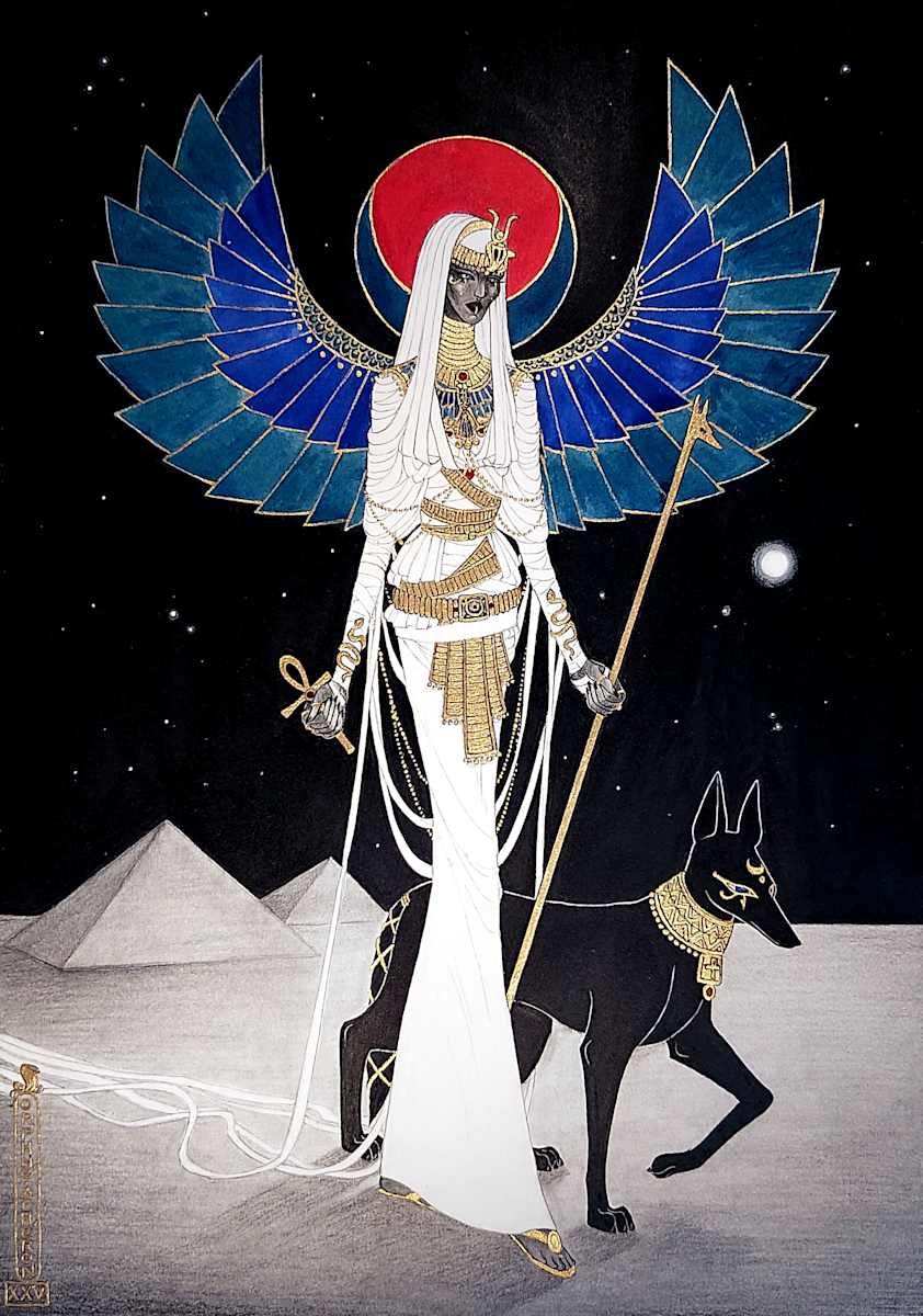 Ex-voto IV : Walking Through The Night Beyond The Desert by Orphné Achéron 