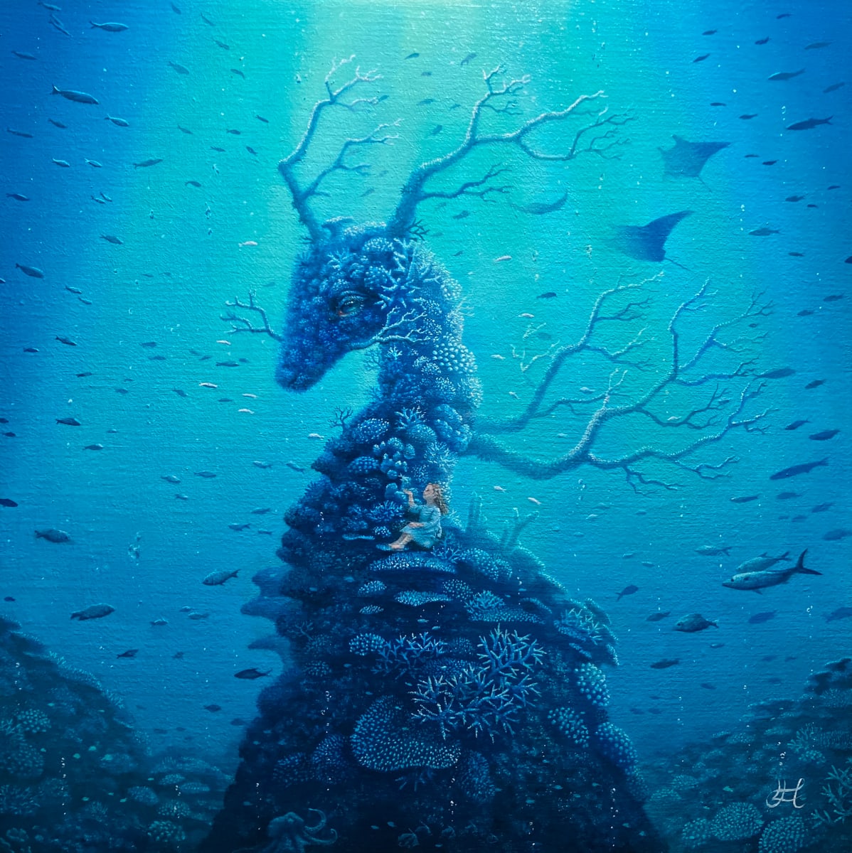 Embraced by Blue by Himena Kokufuta 