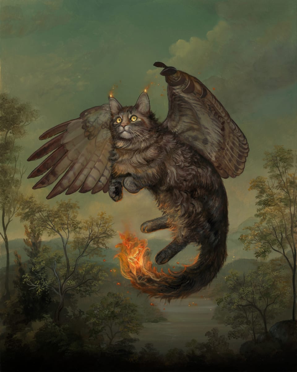 The Feline Firedrake by Annie Stegg Gerard 