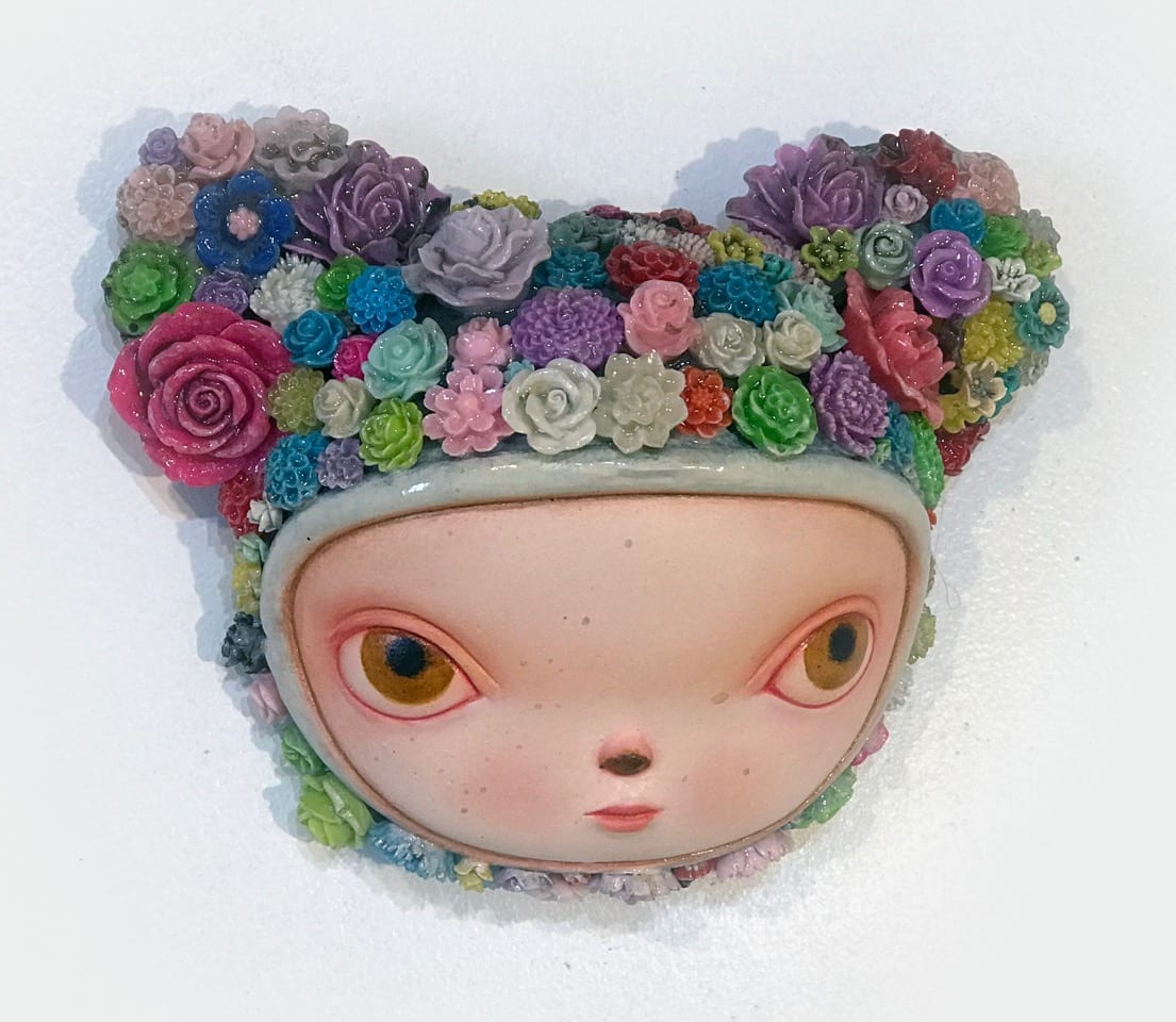 Flora Bear Mask by Kathie Olivas, Image 1.
