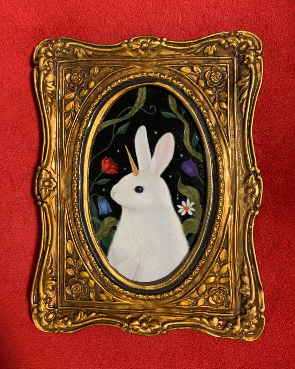 A Rare Glimpse - Unicornus Bunniculus by Gina Matarazzo, Image 1.