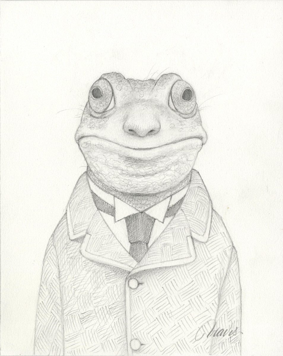 Gary the Frogman Drawing by Travis Louie 