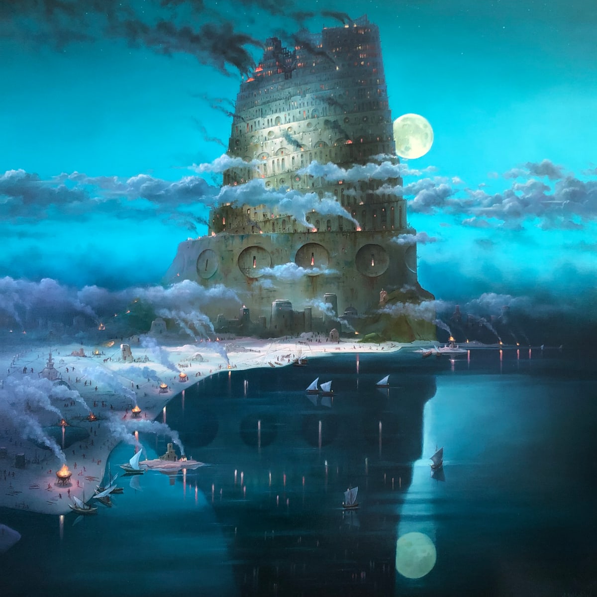 Night tower. by Alexander Mikhalchuk, Image 1.