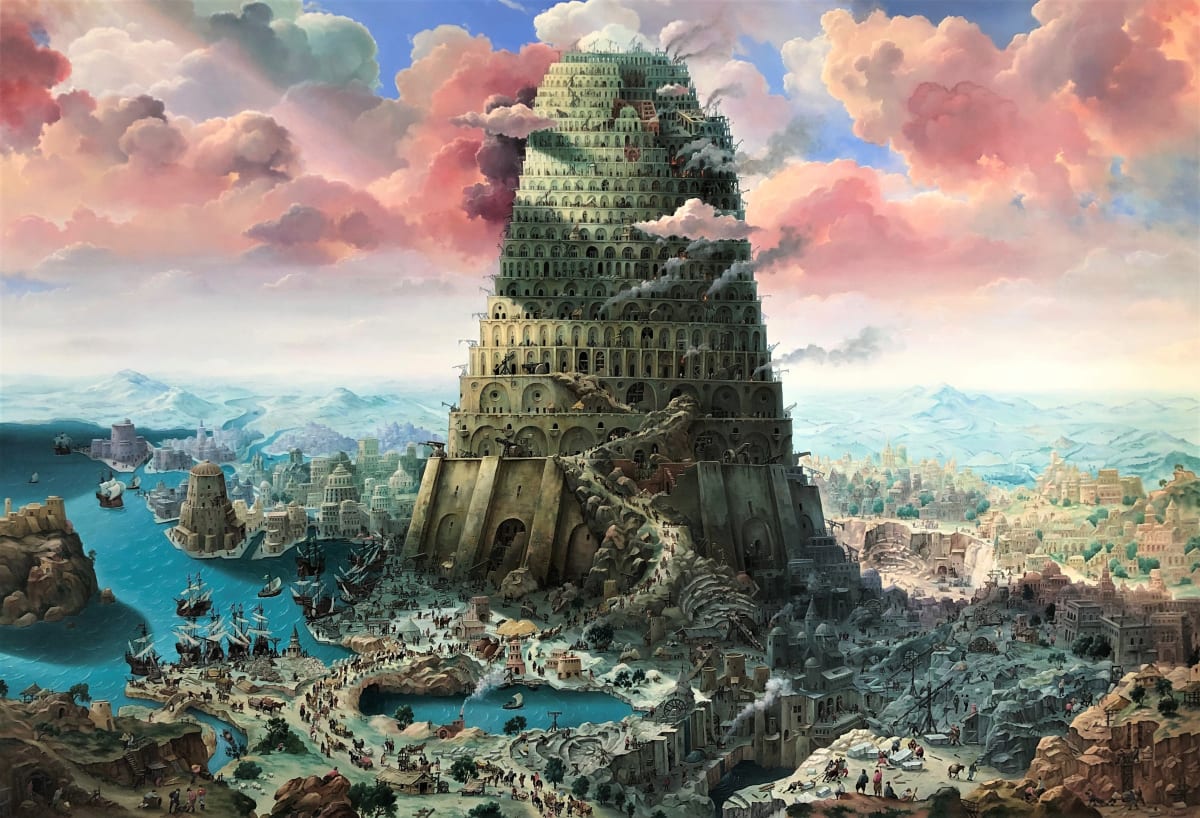 Tower of Babel. (Big) by Alexander Mikhalchuk 