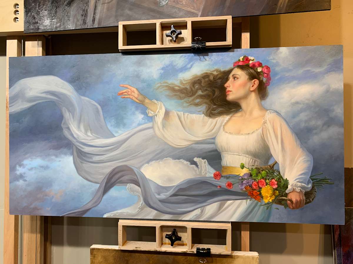 Flora and Zephyr (in progress) by Howard Lyon, Image 1.