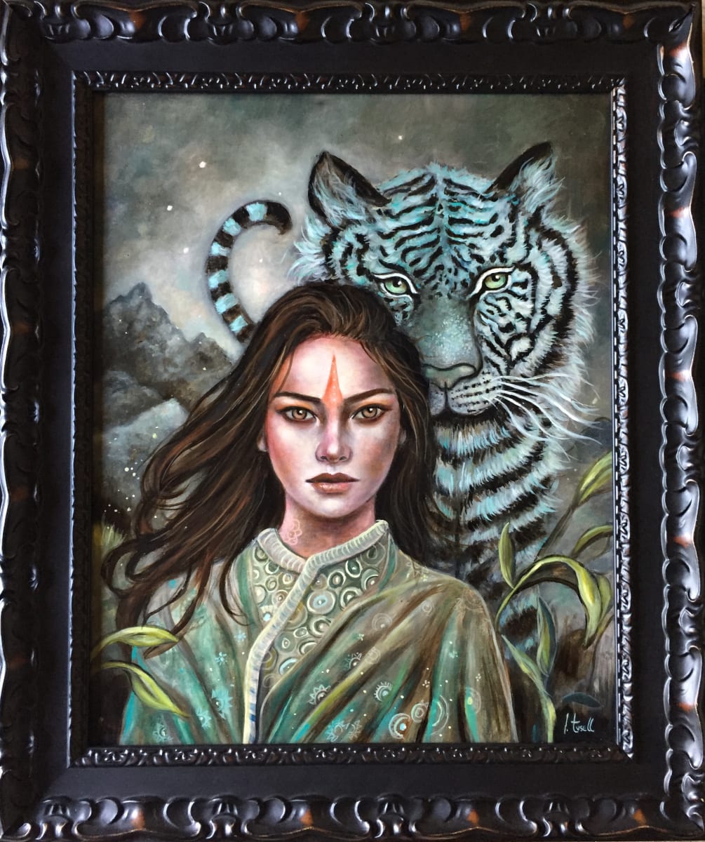 BAIHU, the white tiger by Ingrid Tusell 