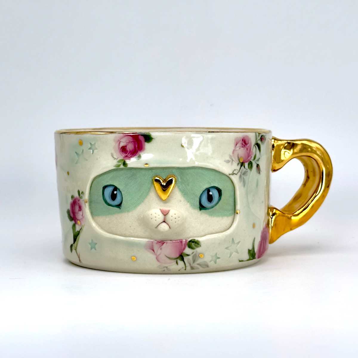 Ghost in a Rose Garden Mug by Ryoko Rio 