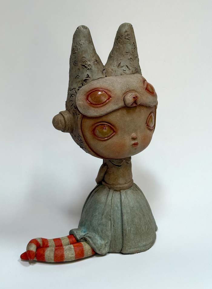 Two Faced Seated Ava by Kathie Olivas 