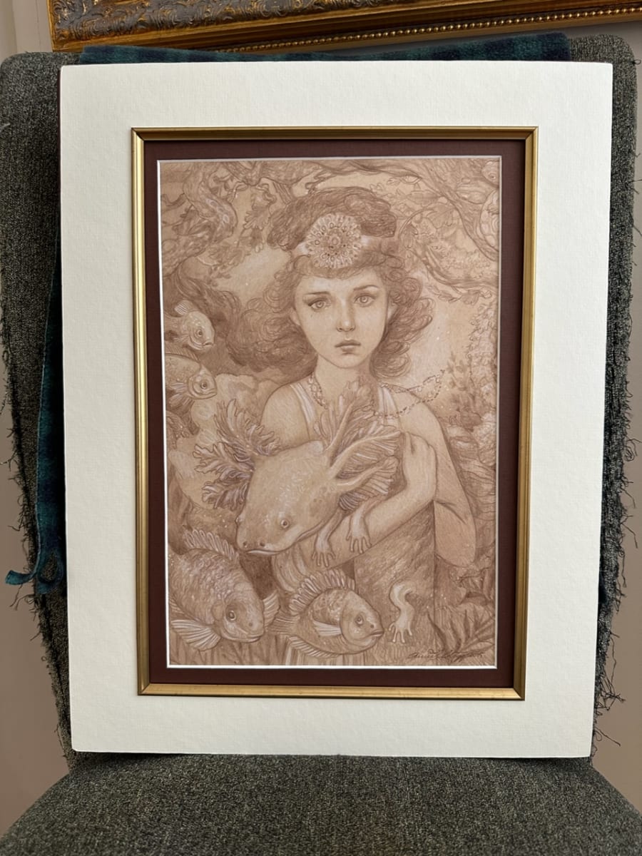 Lilaia the Naiad Study by Annie Stegg Gerard, Image 1.
